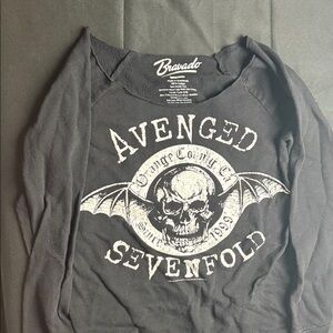 Avenged Sevenfold Black Graphic Women’s Long Sleeve Top